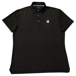 Swag Golf King Polo Shirt Black Don’t Give A Putt Men’s M Medium Performance